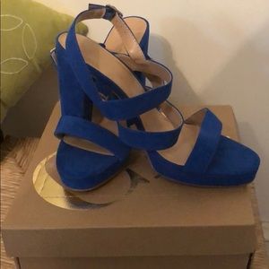 Charlotte Russe cobalt blue sandals size 11